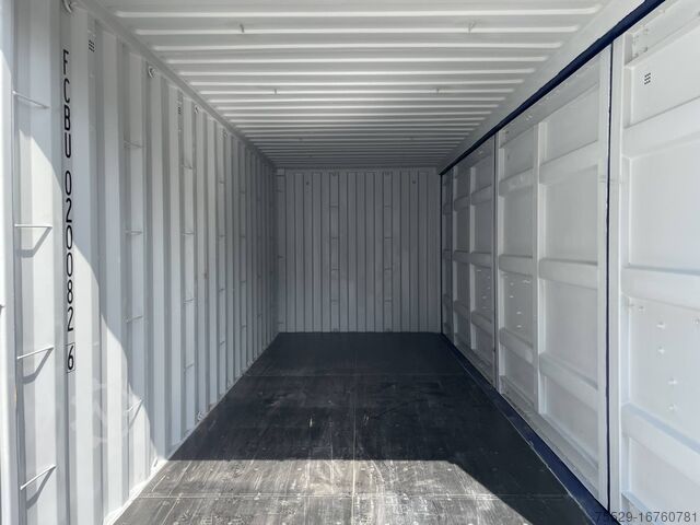 Sea container 20 Fuß Open Side ONE WAY RAL 5013