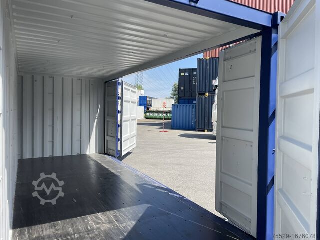 Sea container  20 Fuß Open Side ONE WAY RAL 5013