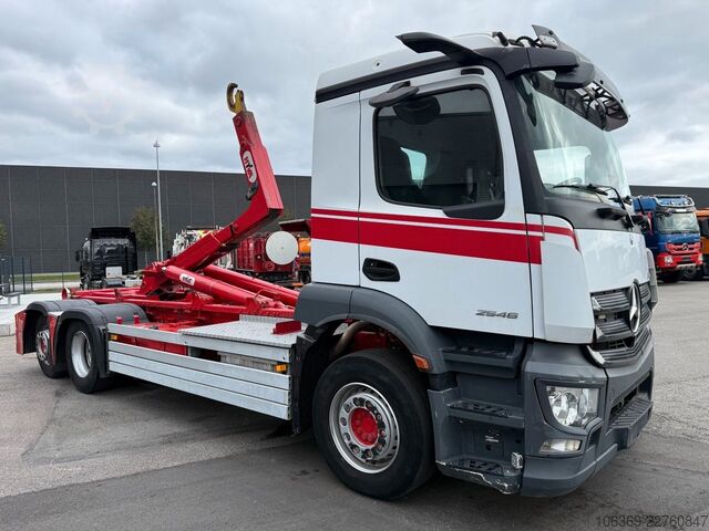 Крюковой мусоровоз MERCEDES-BENZ Actros 2546 6x2 Hyva Hooklift / Abrollkipper