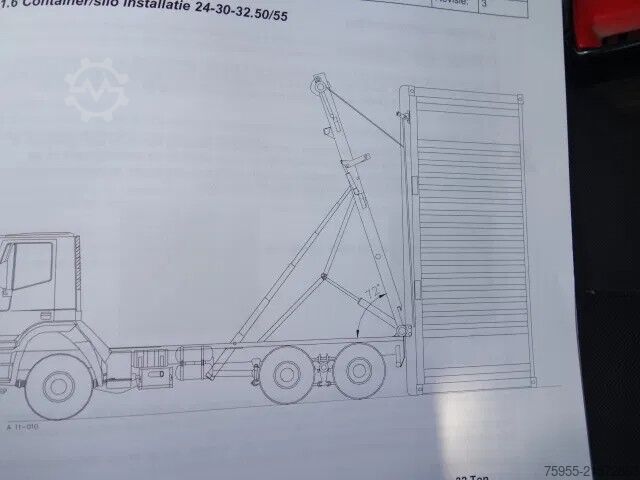 Кабелна система DAF CF 410 8X4 NCH CONTAINER SYSTEEM 32 TON 90 grad...