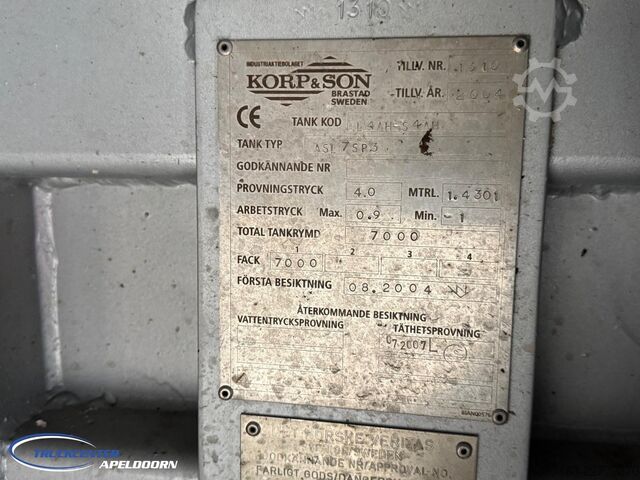  Scania P114 - 380 Korp&Son, RVS tank