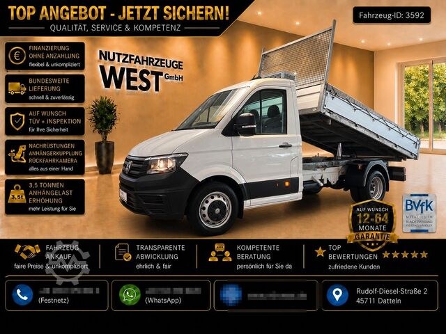 Tipper van VW Crafter 55 TDI *3-Seiten Kipper*Garantie*1.Hand*