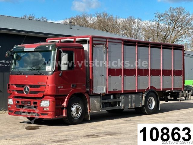 Kreaturvogn MERCEDES-BENZ Actros 1841 MP3 1.Stock Köstner Viehaufbau