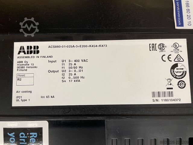 Valdymo blokas ABB ACS880-01-025A-3 Frequency Converter 400V 25A – 14 pcs