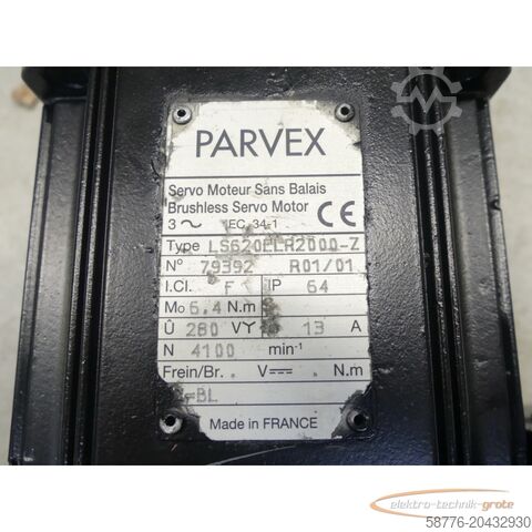 PARVEX mootor PARVEX Parvex LS620ELR2000 - Z Servomotor SN: 79392
