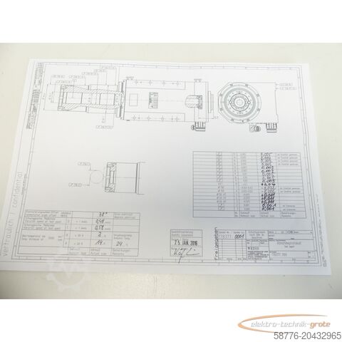 Weiss component Weiss 178377 Schleifspindel 21kw / 7000 U/min = 0001    !