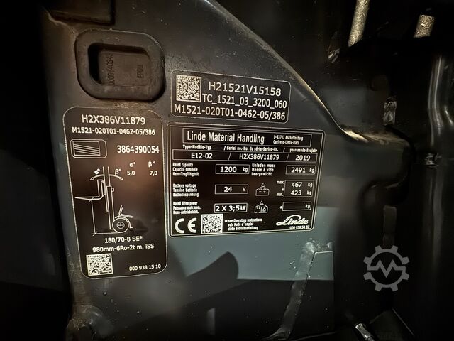  Linde E12-386-02 + Ladegerät 3550 --EK