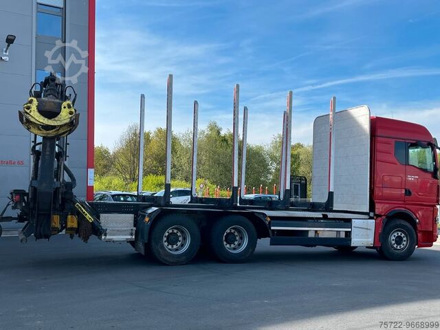 Transportator de lemn MAN TGX 6x4 mit PAVIC HTA 20 66Z Tajfun LIV L150Z