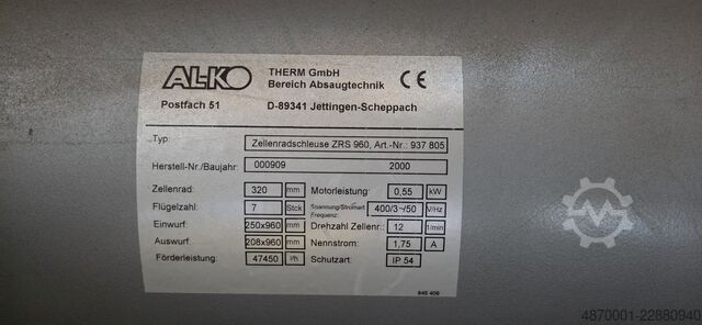 Stasjonært avsugsanlegg og avsugsrør AL-KO THERM GmbH PROFI-JET BG 2
