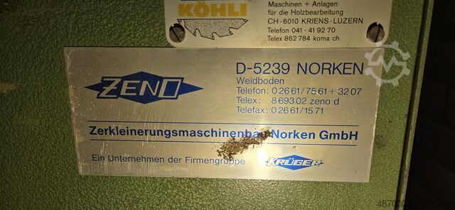 Broyeur industriel de bois résiduel ZENO Zerkleinerungsmaschinenbau Norken G ZTLL 800 × 1000
