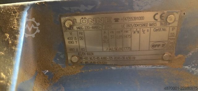 Industriell utsugningsanläggning med värmeåtervinning AAGAARD / FINNROSE Aagaard AVD 40 HF/240