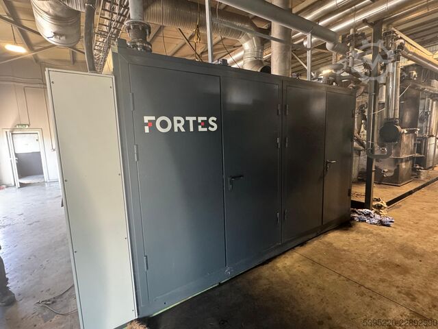 Silnik gazowy Fortes CHP unit 140 kW el Hyundai GV222Ti / Nidec Leroy Somer LSA