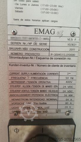 مخرطة عمودية EMAG VL5i F