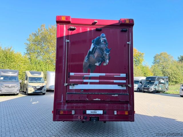 Kamion për transport bagëtish SCANIA P320 EHC Aufbau 6-7 Pferde Wohnung