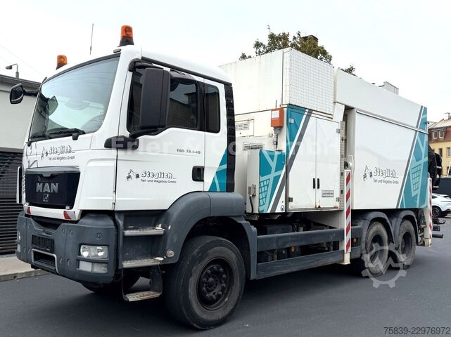 Цистерна камион за вакуум MAN 33.440 TGS 6x4, MTS Saugbagger