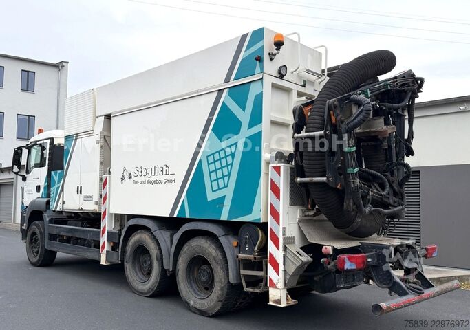 Цистерна камион за вакуум MAN 33.440 TGS 6x4, MTS Saugbagger