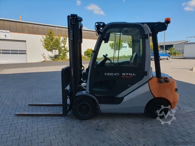 फ्रंट लोडर फोर्कलिफ्ट STILL RX70-35 / Triplex: 4.80m / nur 2.004h! / Klima
