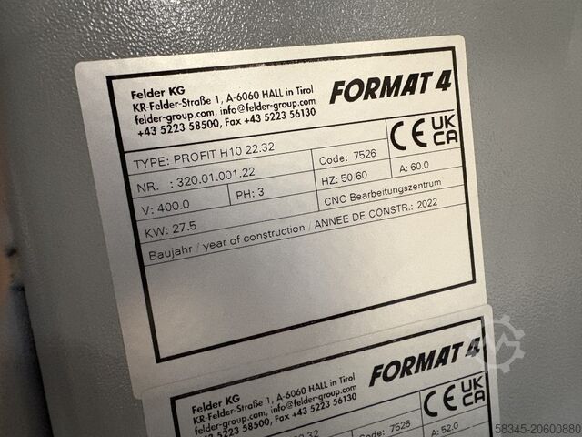 Machining center Format4 Profit H10