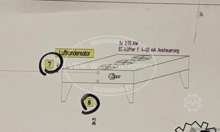 Condensator răcit cu aer pentru amoniac