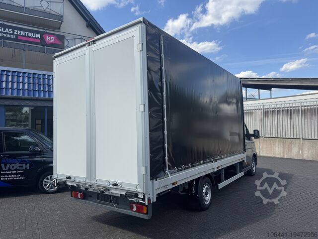Transporter with flatbed & tarpaulin RENAULT Master Pritsche Plane Portaltüren