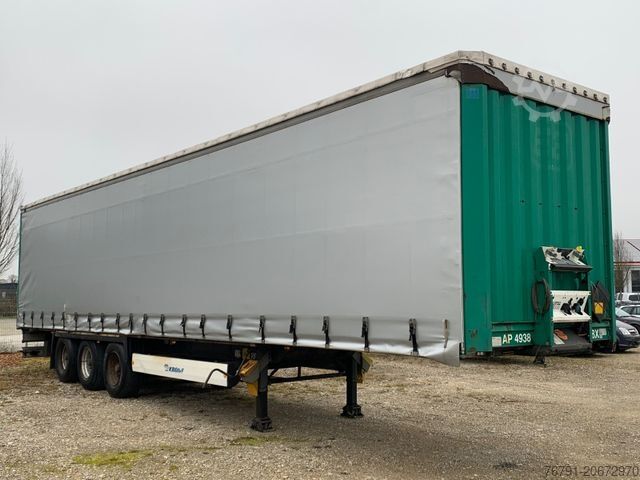 Rơ moóc bán mở với bạt phủ KRONE Standard_ FerryLashing_ BPW drum_ Rungentaschen