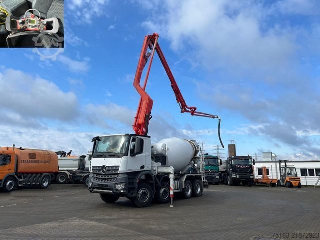 Betonpumpu sunkvežimis MERCEDES-BENZ Arocs 3243 8x4 Pumi Putzmeister deutsch top