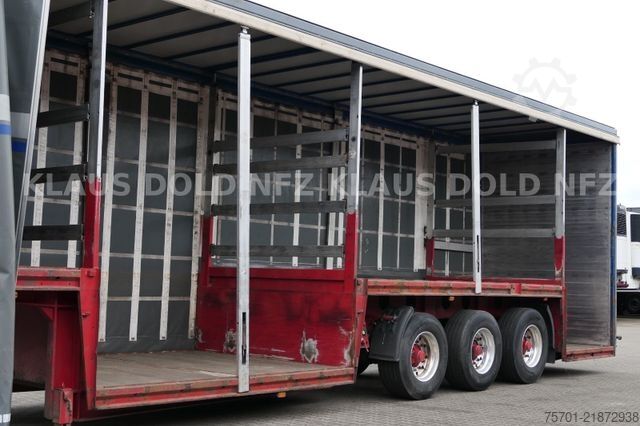 Dzērienu puspiekabe KEMPF SPG34/3 Getränke Curtainsider Schiebeplane