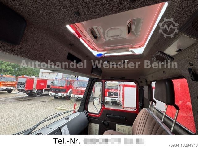باکس ټرک MERCEDES-BENZ 1222AF 4x4 Feuerwehr AHK 12t 18tkm H-Gutachten