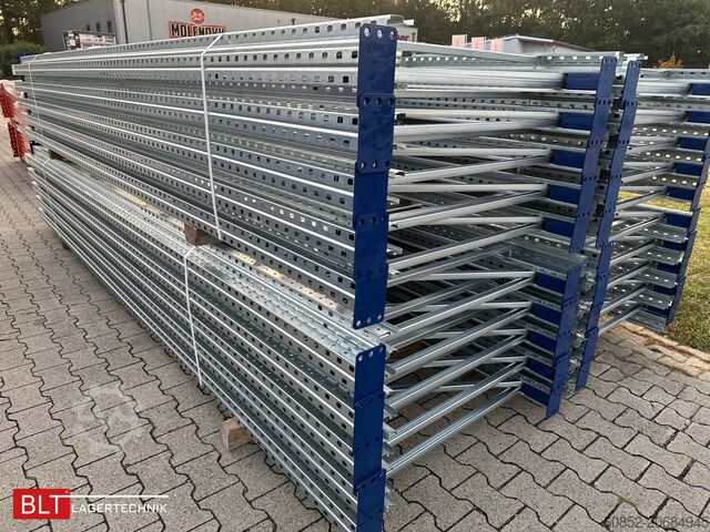 Kraftig hylla ca. 14 lfm. Palettenregale H: 500cm Fachlast: 4500 kg , 60 Palettenplätze