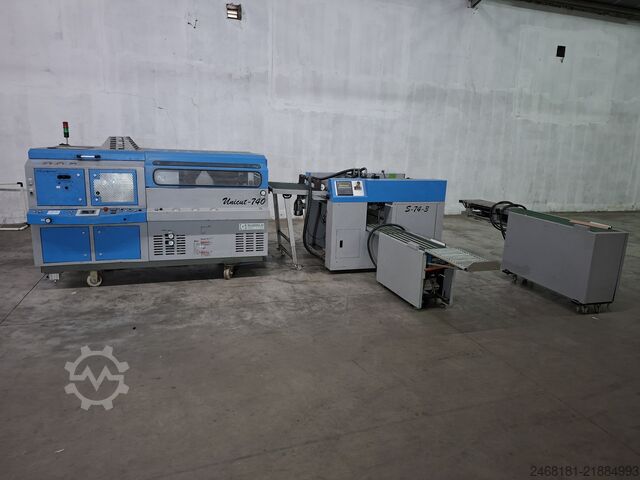 Unicut 740 snitter og pakkemaskin Unigraphica Unicut 740 i S-74-3