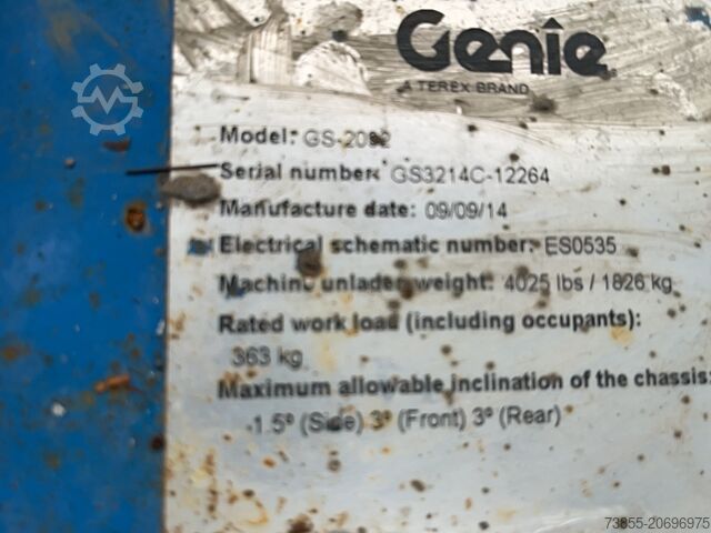 シザーリフトテーブル Genie GS-2032 (8 m)