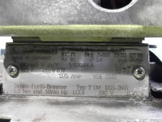 기어 모터 0.37 kW 55 rpm Siemens 4LC5073-4EC71