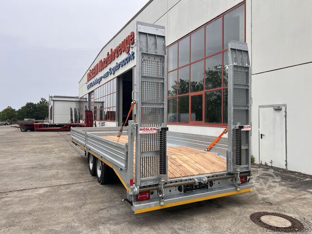 Low loader trailer Möslein TTT 11- 7,28 Neuer Tandemtieflader, 7,28 m Ladefläche