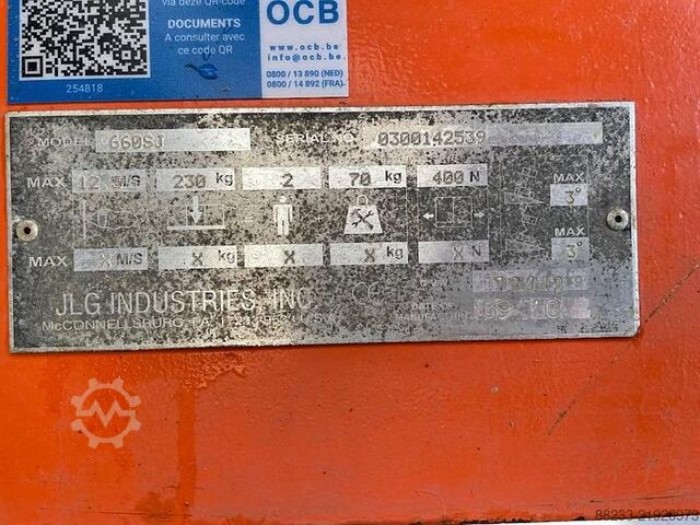 Τηλεσκοπικός ανελκυστήρας βραχίονα JLG 660 SJ