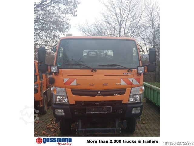 Camion benne à bras amovible Mitsubishi Canter Fuso 6C18 4x4, Winterdienstausstattung, AJK