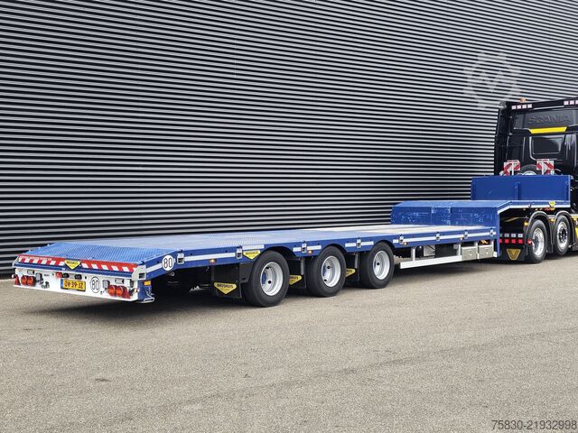 Нисък товарач Broshuis 3ASD-3A / 1X LIFT-AXLE / 2x ELECTRIC HYDRAULIC ...