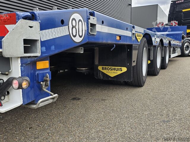 Нисък товарач Broshuis 3ASD-3A / 1X LIFT-AXLE / 2x ELECTRIC HYDRAULIC ...
