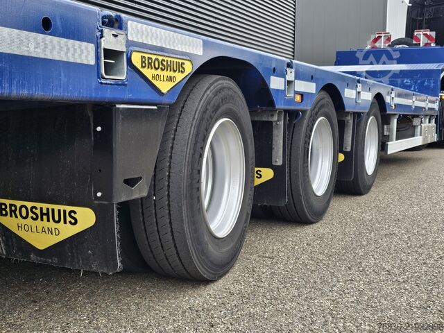 Нисък товарач Broshuis 3ASD-3A / 1X LIFT-AXLE / 2x ELECTRIC HYDRAULIC ...