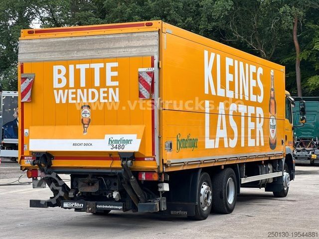 Nápojový vůz MAN TGM 22.250 Getränkewagen mit Ladebordwand Euro6