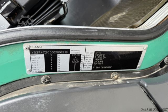 Special purpose truck SCANIA P380 4x2 Hochmulde 7m3