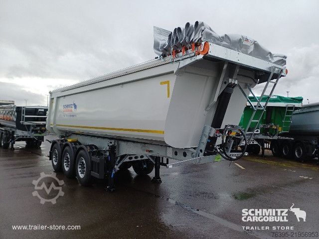 Semirimorchio ribaltabile Schmitz Cargobull Semitrailer Tipper Steel half pipe body 29m³