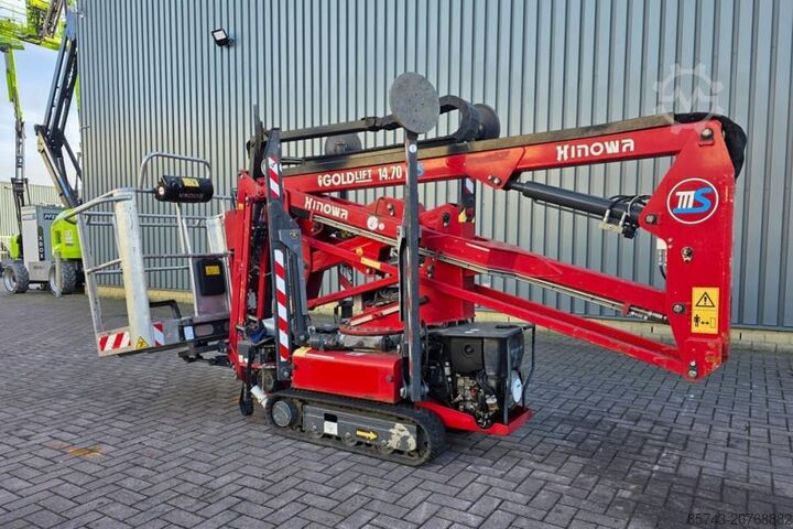 Ledad teleskopisk arbetsplattform Hinowa Goldlift 14.70IIIS As-Is, Hybrid Diesel-230V, 14m