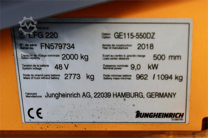 Empilhador Jungheinrich EFG 220 550 DZ