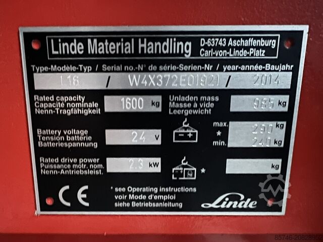 L 16 * KAUP - Kẹp TRỐNG * DEMO !! LINDE L 16 * KAUP - DRUM  clamp * DEMO !!