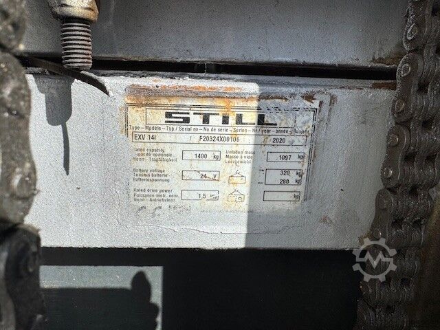 Empilhadores de paletes Still EXV14I Initalhub Triplex
