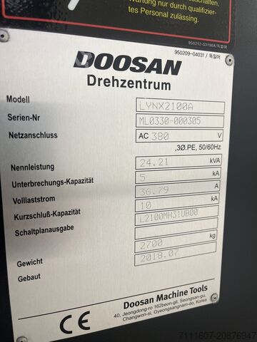 CNC-Drehmaschine DOOSAN Lynx 2100A