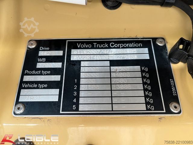 Стандартний тягач VOLVO FH 500 Flachdach, Kipphydro !!nur 451.000 km!!