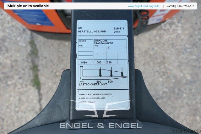 Carretilla elevadora bt HWE 100 Elektro