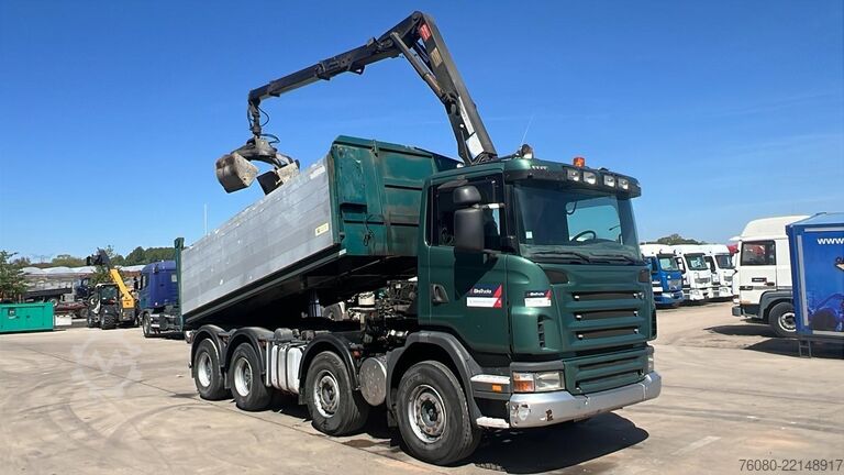Savivartis su kranu Scania G 380 (EURO 5 / BIG HUB / STEEL SUSP. / HMF 164...