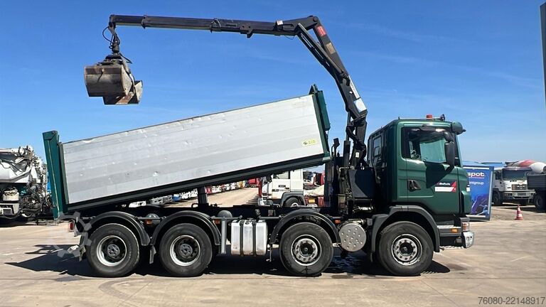 Savivartis su kranu Scania G 380 (EURO 5 / BIG HUB / STEEL SUSP. / HMF 164...
